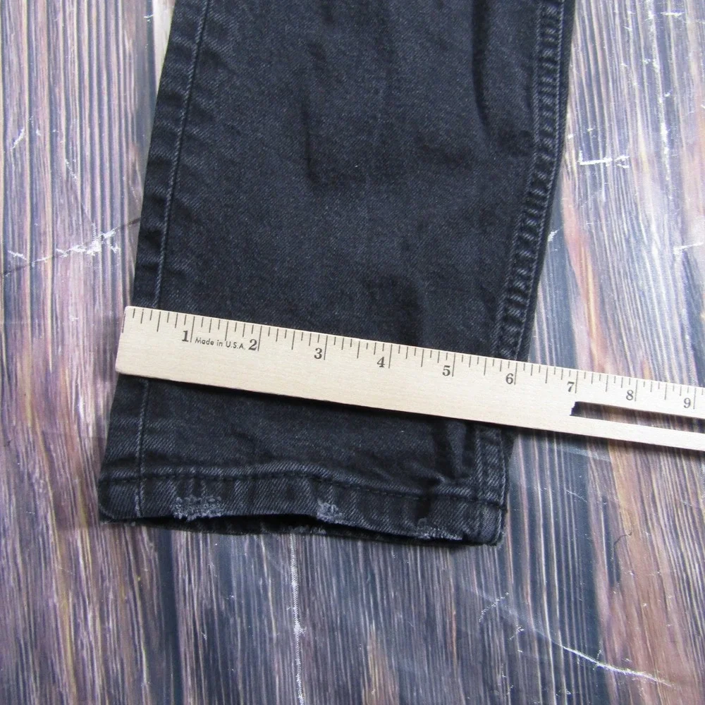 Levi 511 Slim Jeans Mens 30x30 Black Distressed Ripped Denim Pants